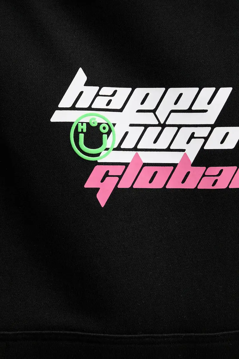 felpa in cotone uomo colore nero con cappuccio 50536113 miniatura 5