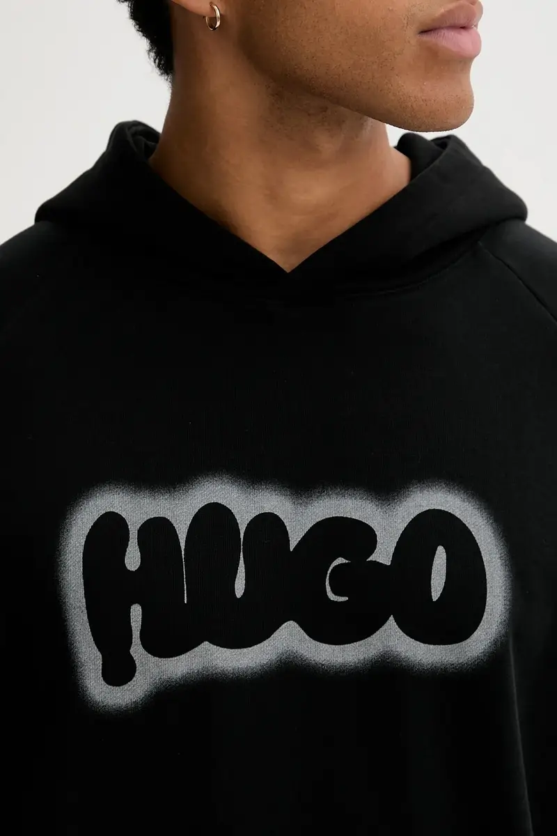 felpa in cotone uomo colore nero con cappuccio 50549579 miniatura 5