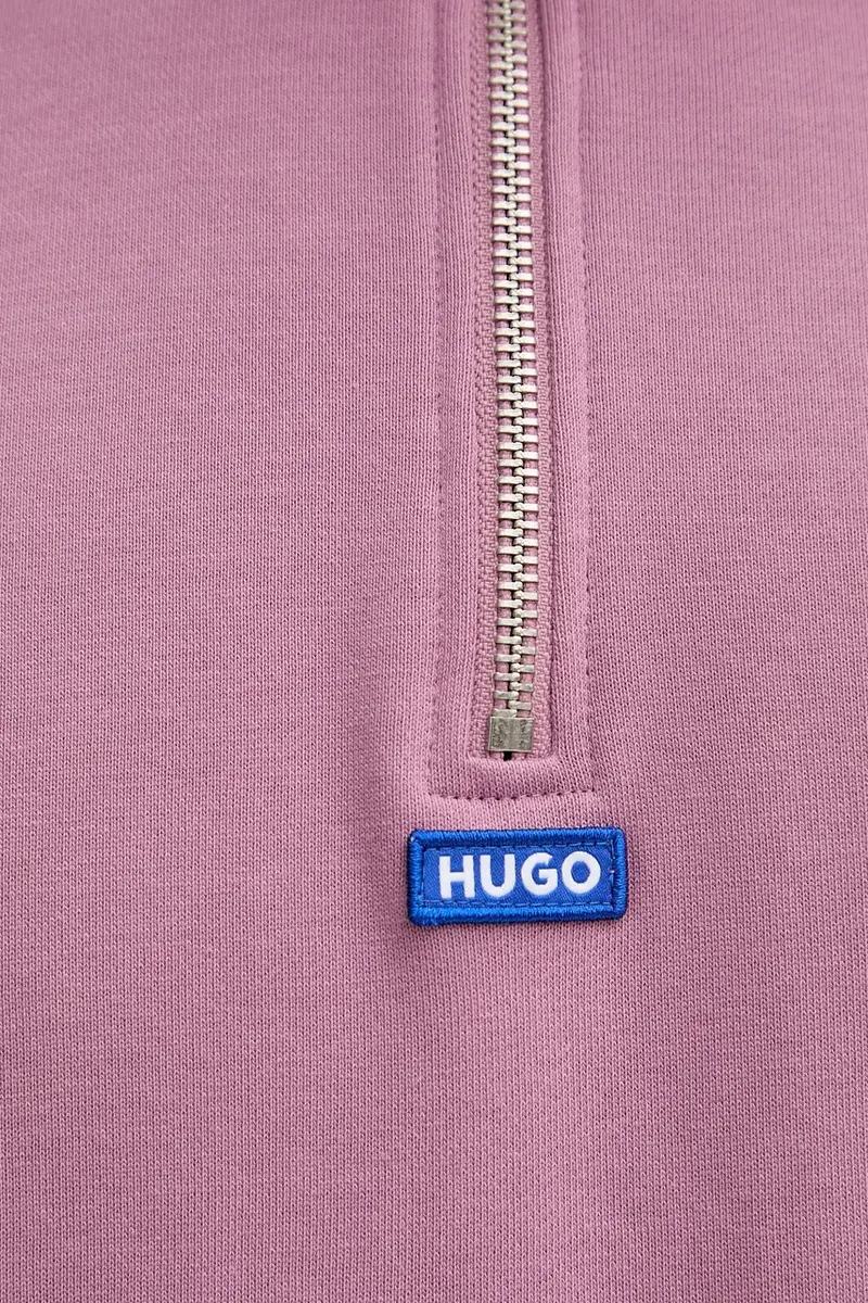 felpa in cotone uomo colore nero Rosa miniatura 5