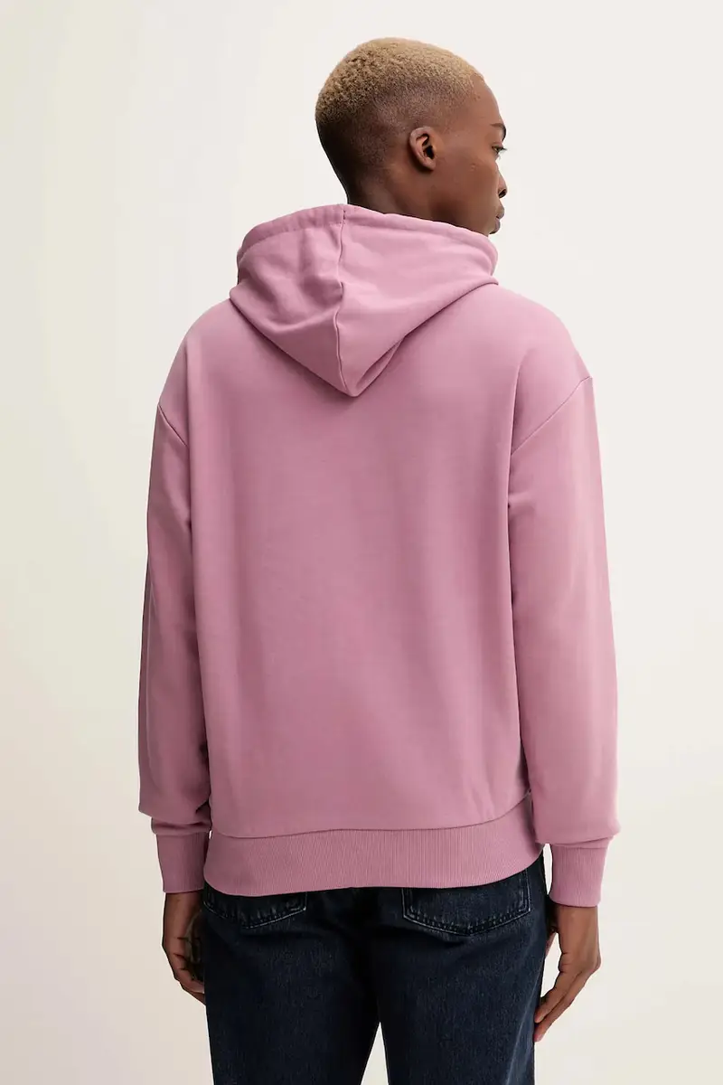 felpa in cotone uomo colore rosa con cappuccio 50522374 miniatura 3