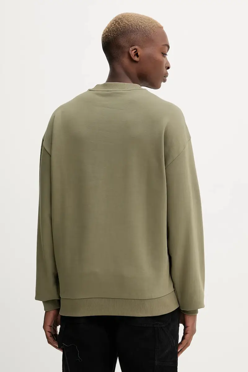 felpa in cotone uomo colore verde 50549213 miniatura 3