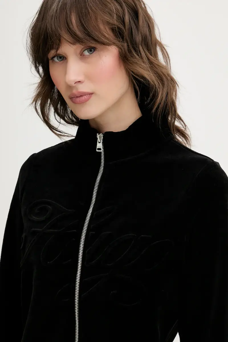 felpa in velluto donna colore nero 50549486 miniatura 4