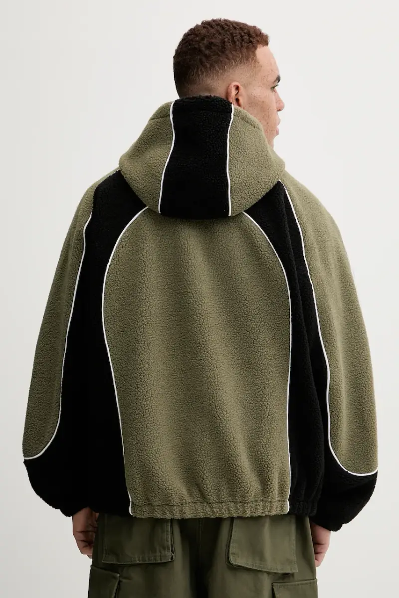 felpa Neddyzo uomo colore verde con cappuccio 50546620 miniatura 3