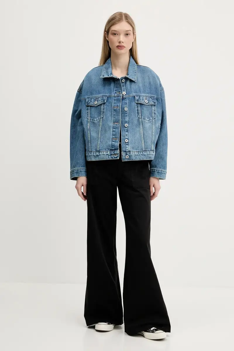 giacca di jeans colore blu 50541559 miniatura 2