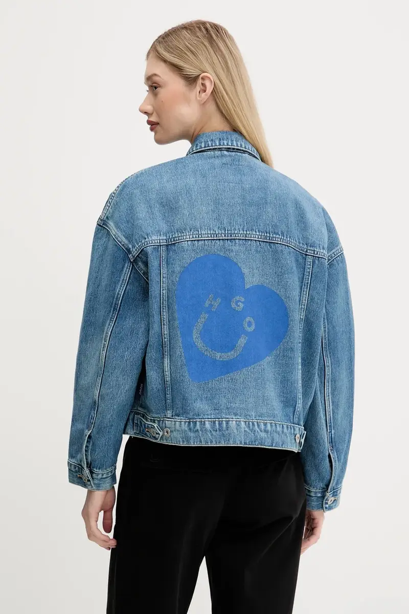 giacca di jeans colore blu 50541559 miniatura 3