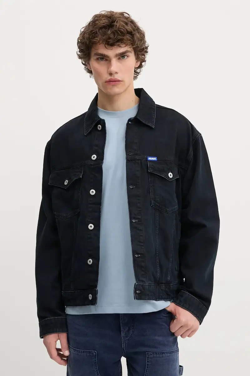 giacca di jeans colore blu navy 50541714