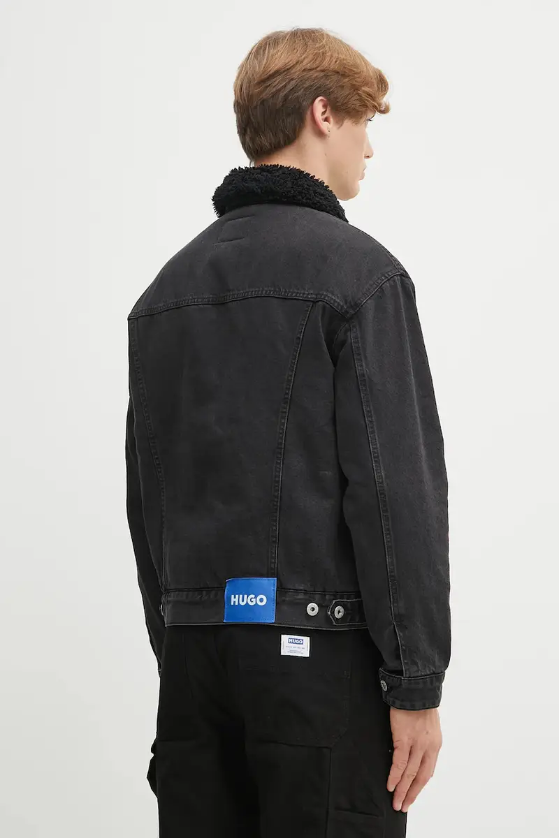 giacca di jeans colore nero 50547149 miniatura 3