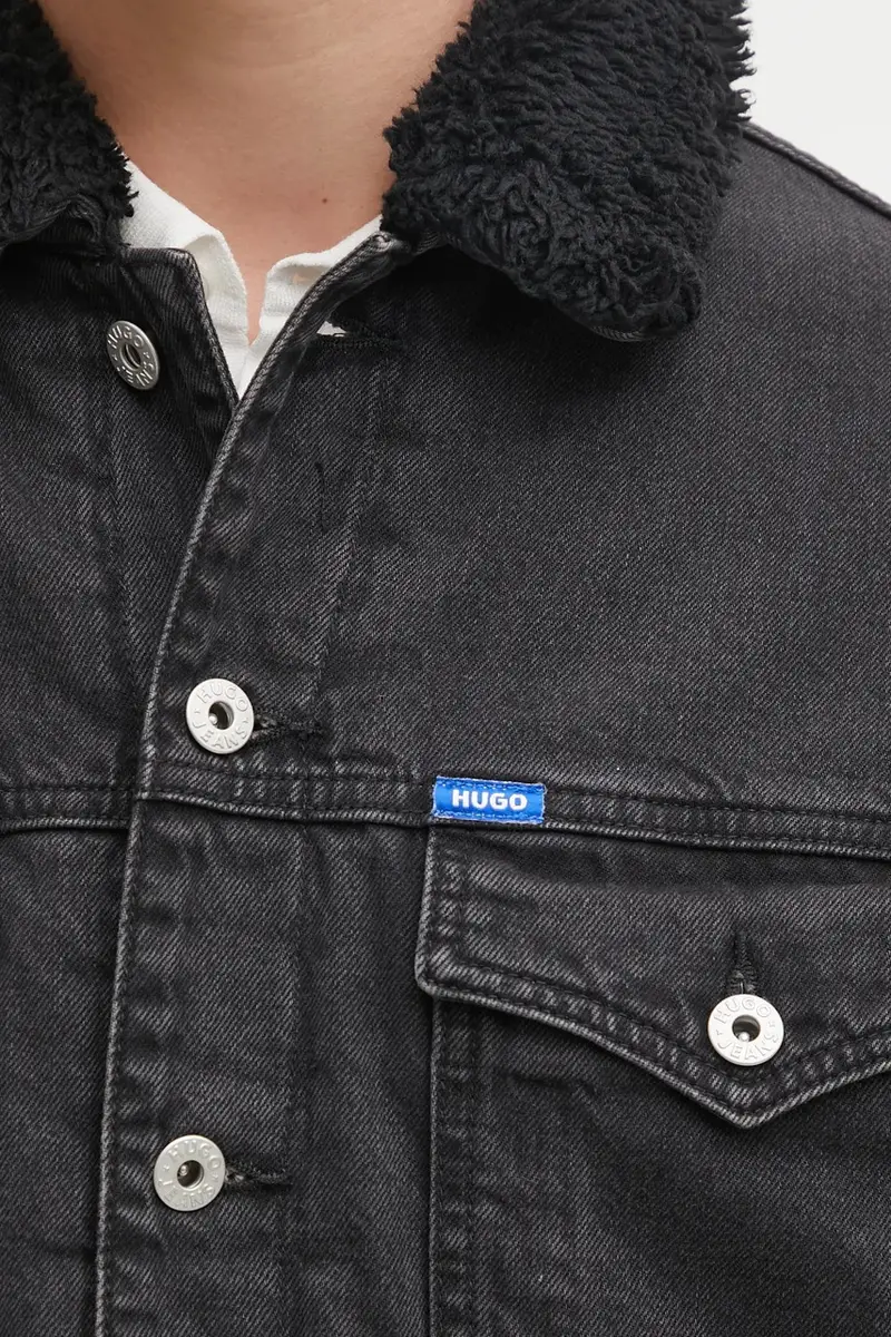 giacca di jeans colore nero 50547149 miniatura 5