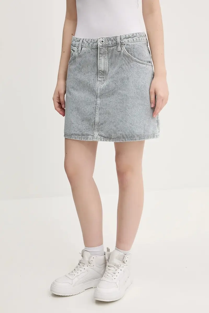 gonna di jeans colore blu 50537444