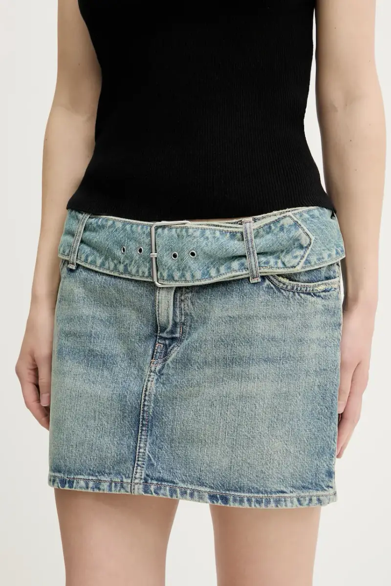 gonna di jeans colore blu 50541549