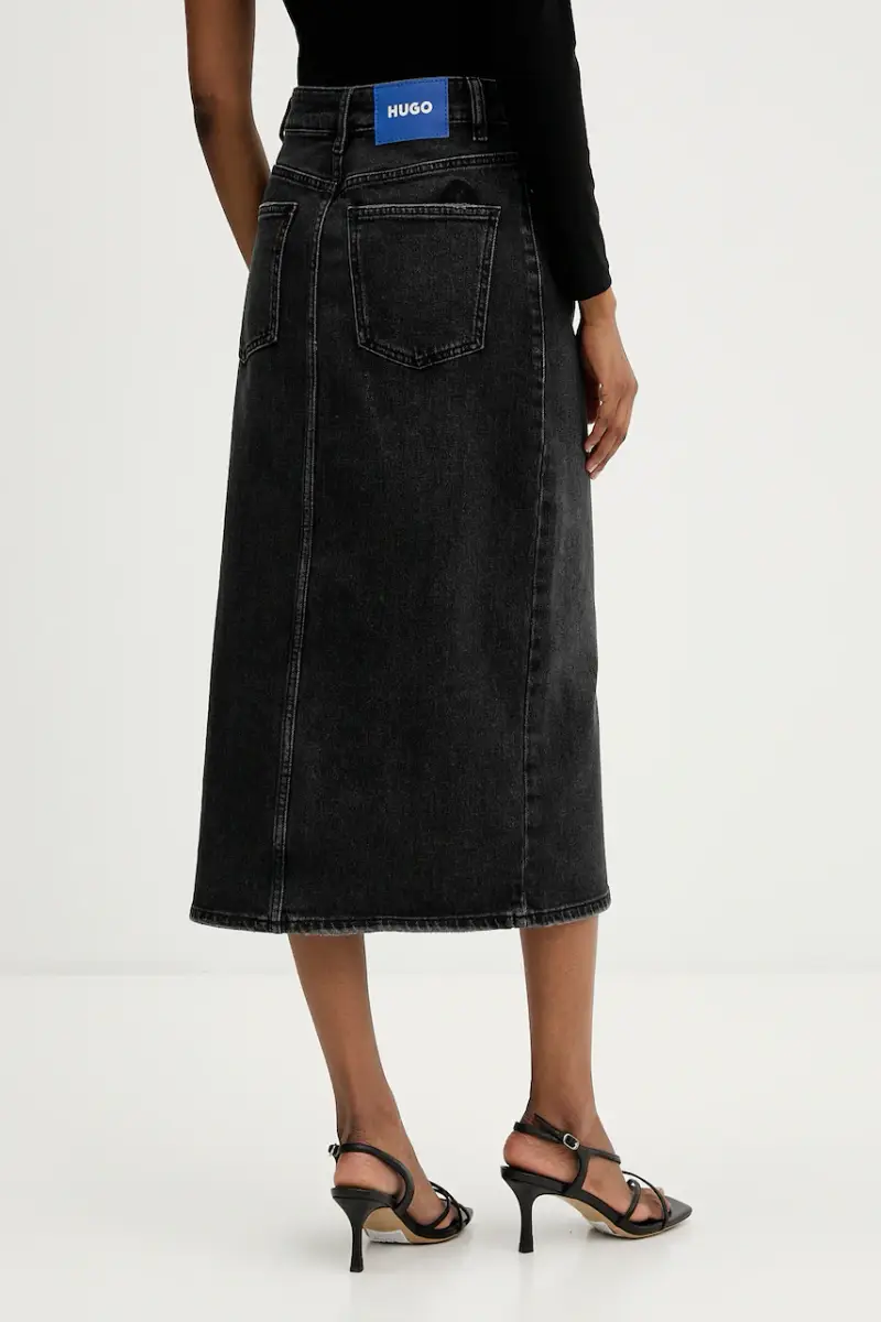 gonna di jeans Goja_B colore nero 50546327 miniatura 3