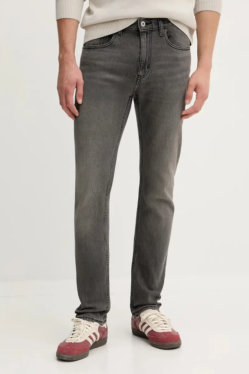 HUGO Blue Jeans Uomo Grigio 3611074