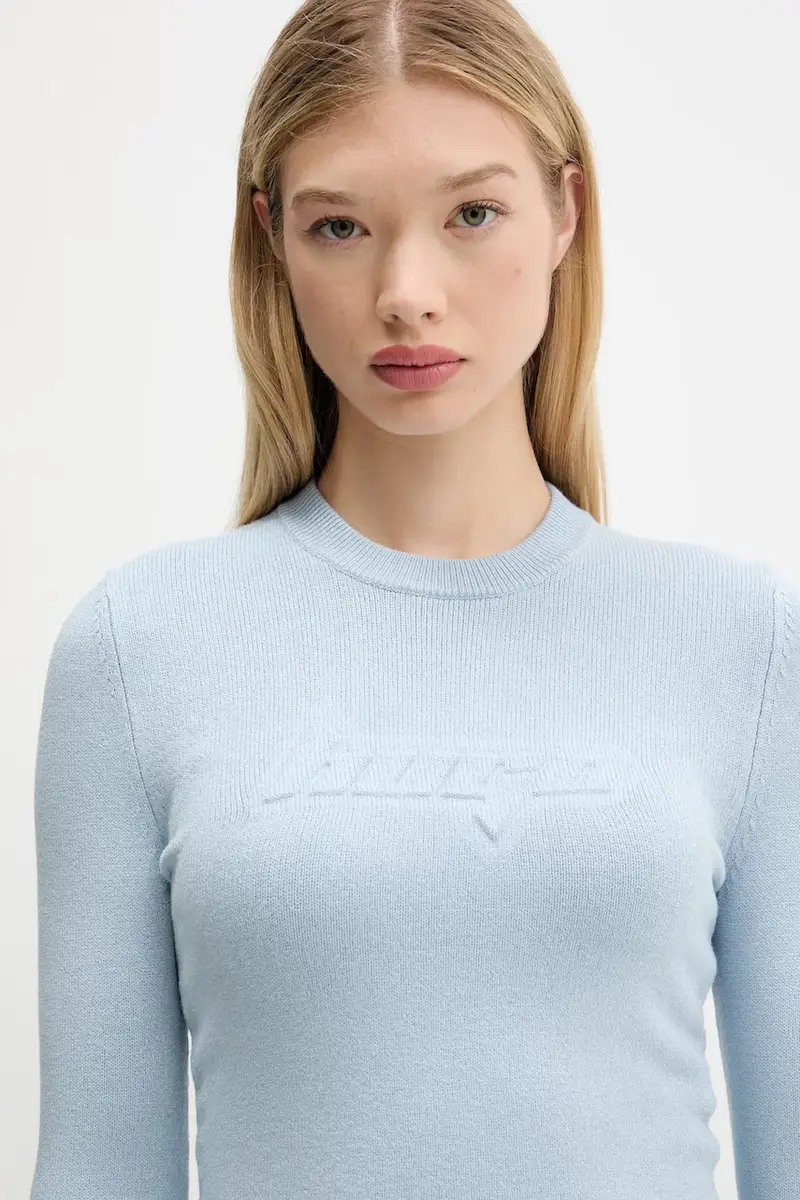 maglione donna colore blu 50543054 miniatura 4