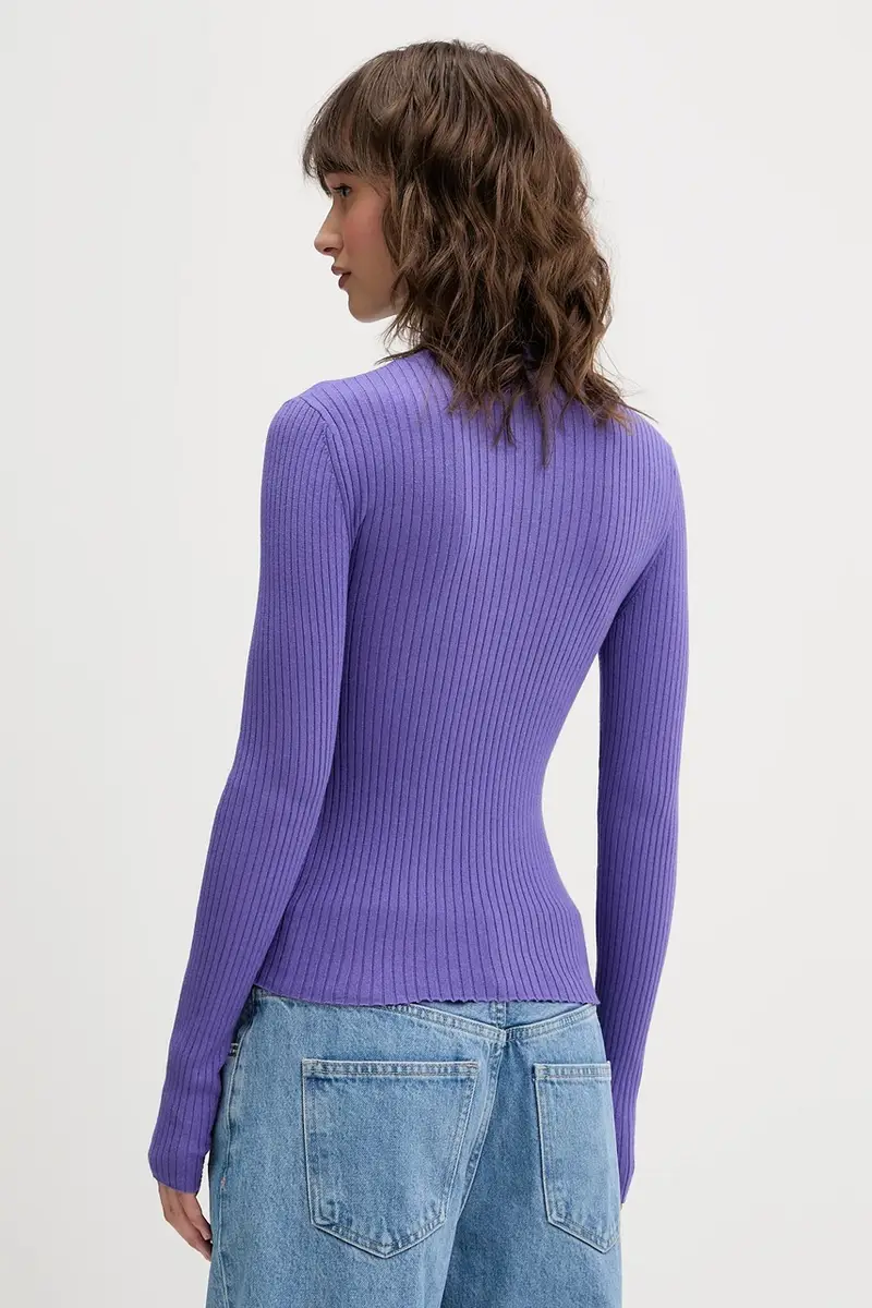 maglione donna colore nero 50522578 Violetto miniatura 3