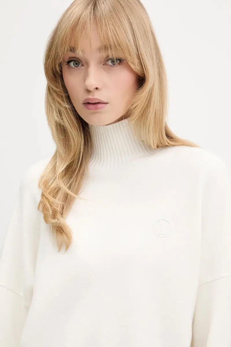 maglione donna colore turchese 50522508 Beige miniatura 4