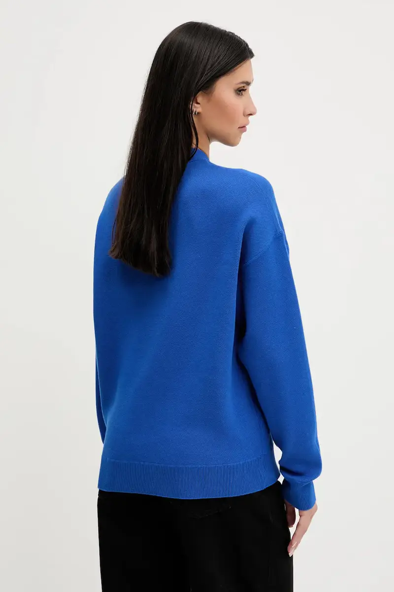maglione in cotone donna colore blu 50543019 miniatura 3