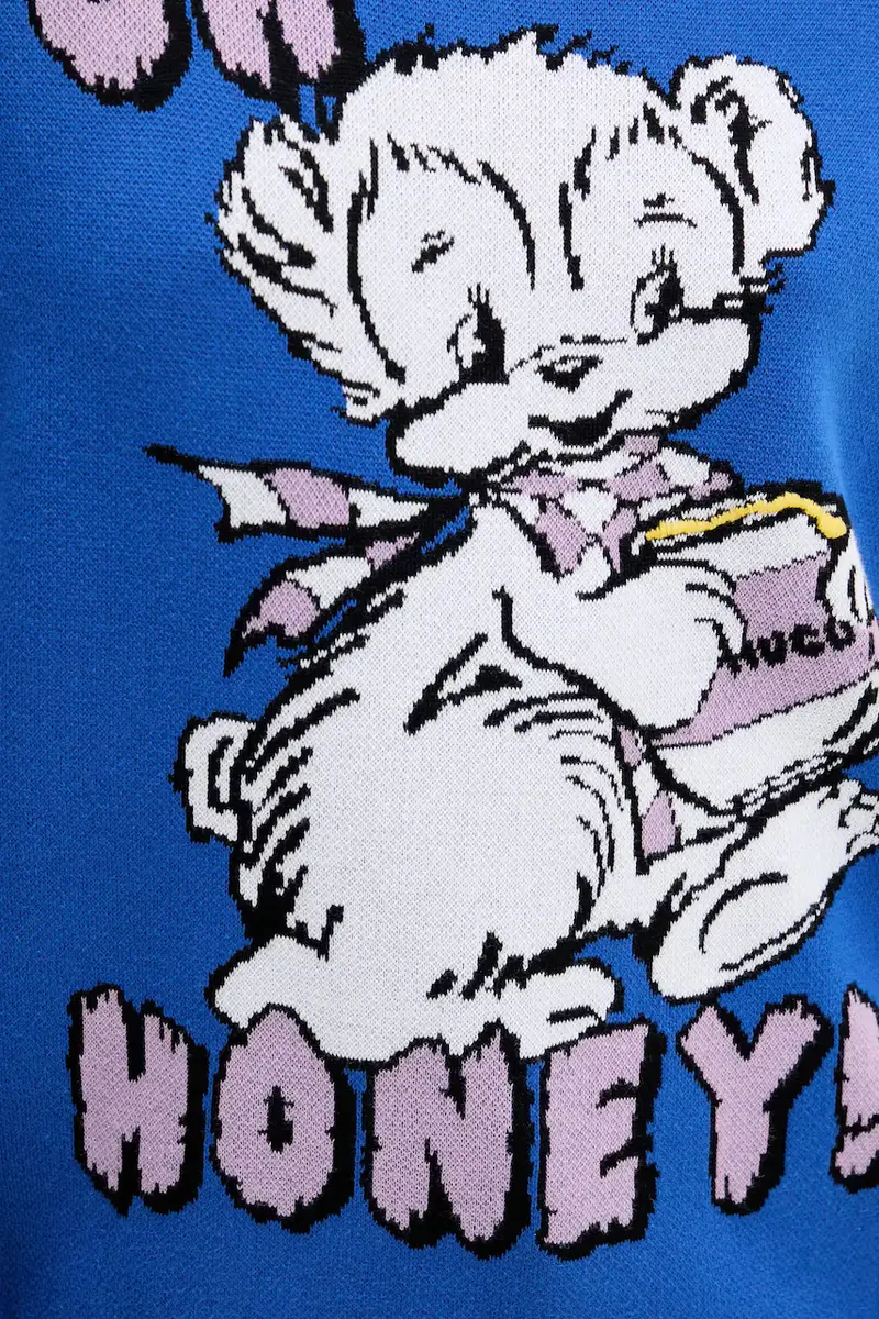 maglione in cotone donna colore blu 50543019 miniatura 5