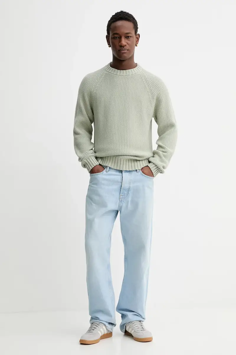 maglione in cotone Verde miniatura 2