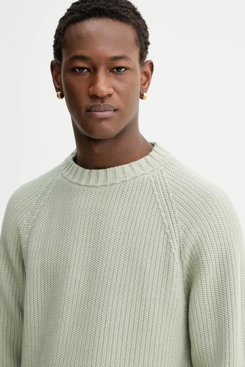 maglione in cotone Verde miniatura 4