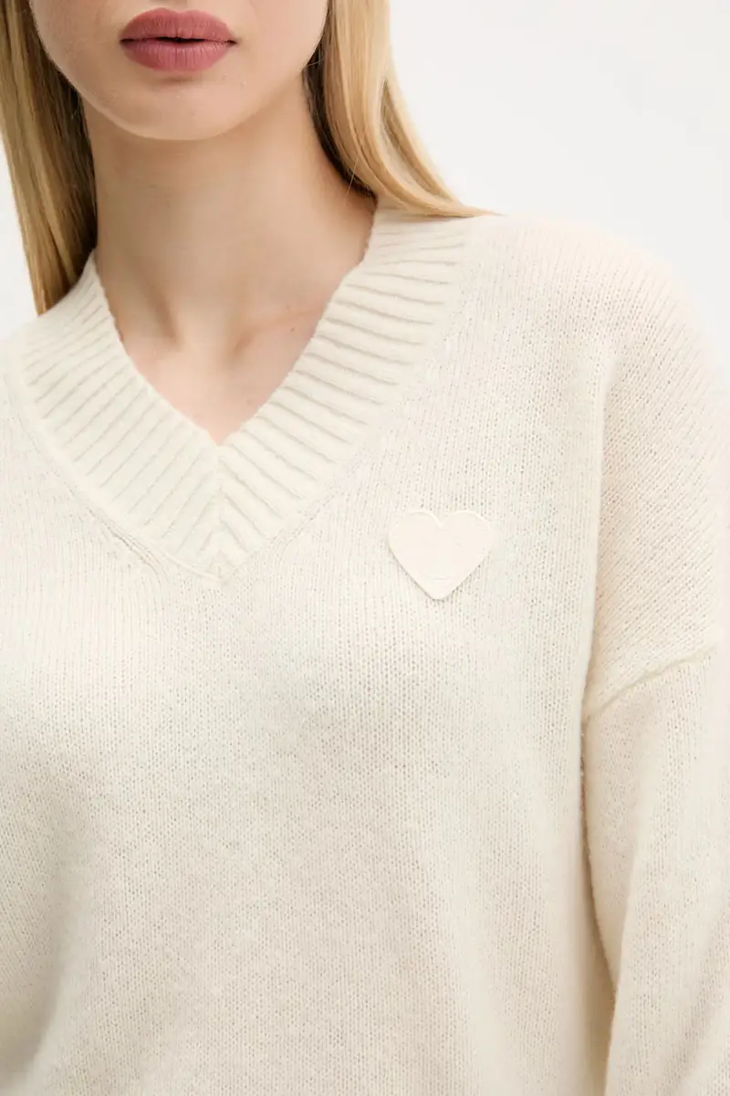 maglione in lana donna 50543059 Beige miniatura 5