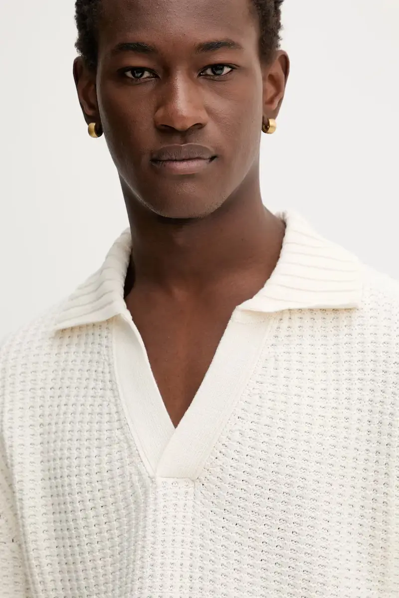 maglione uomo colore beige 50548853 miniatura 4