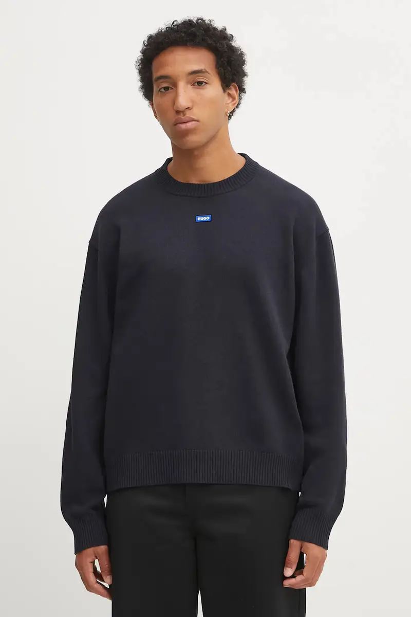 maglione uomo colore blu navy 50543784