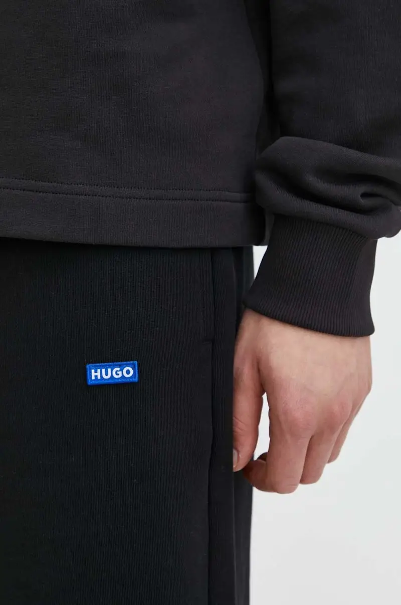 pantaloncini in cotone colore nero miniatura 4