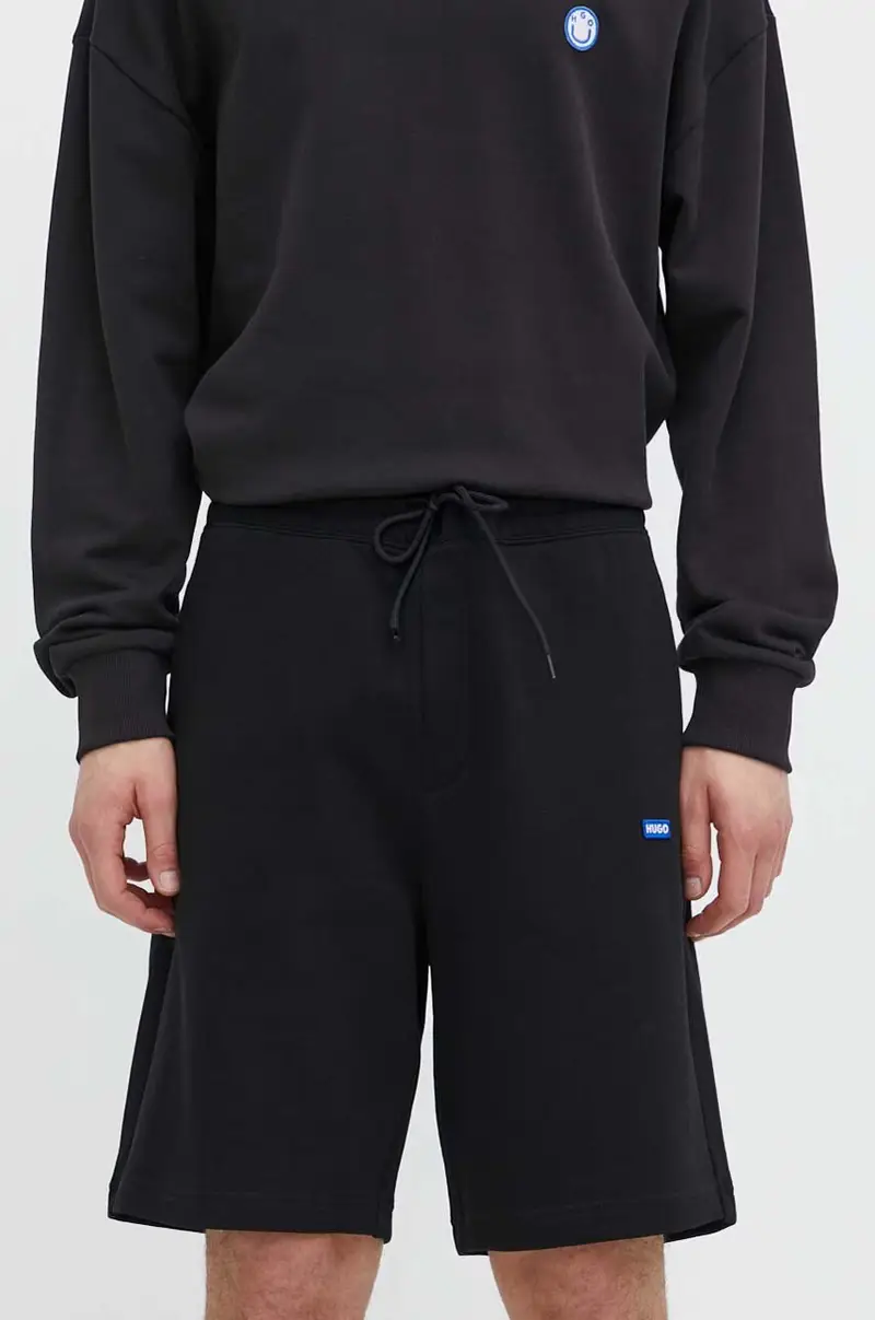 pantaloncini in cotone colore nero