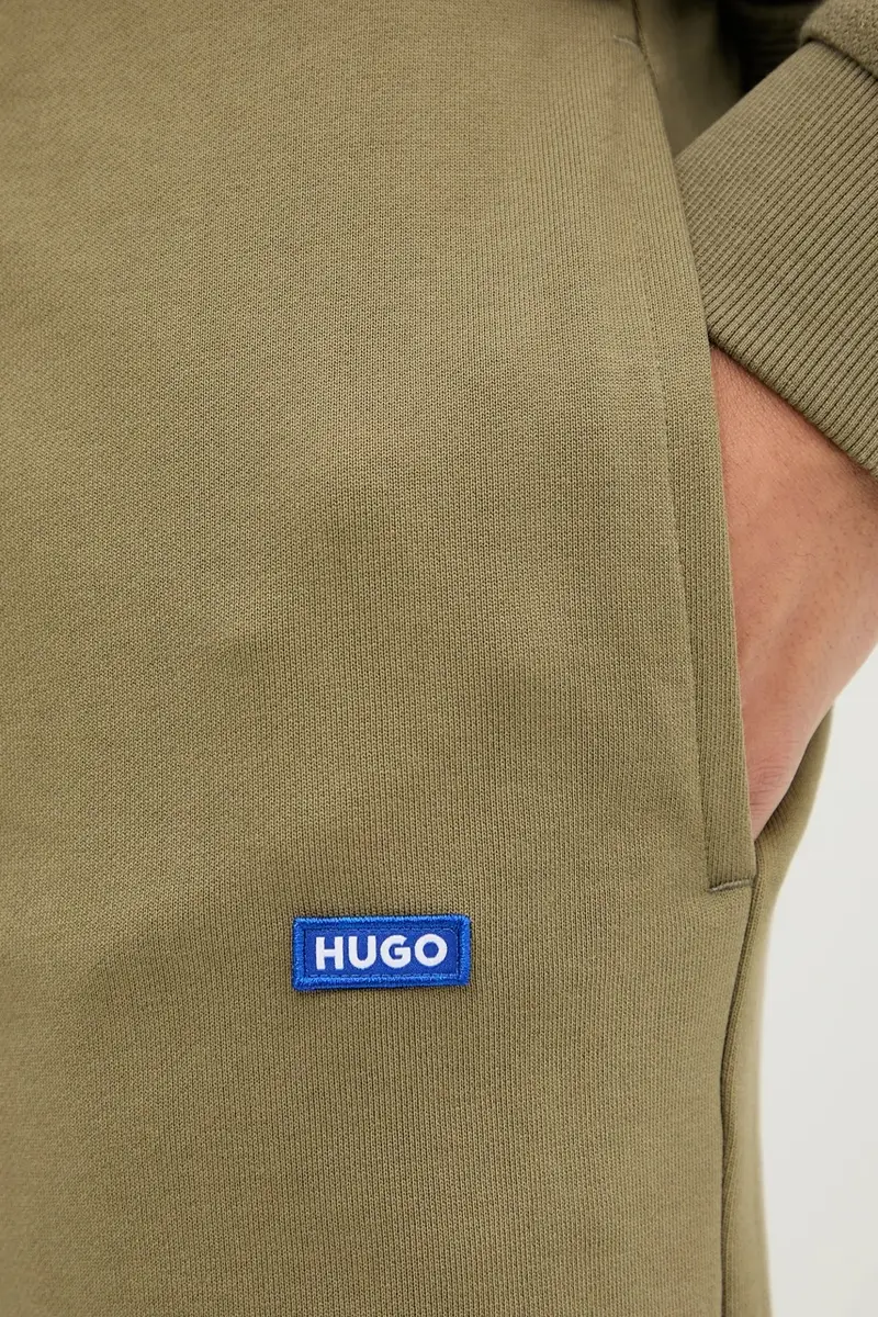 pantaloncini in cotone colore nero 50522364 Verde miniatura 4