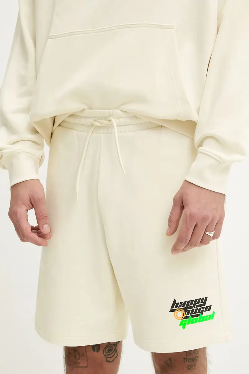 pantaloncini in cotone uomo colore beige 50536107