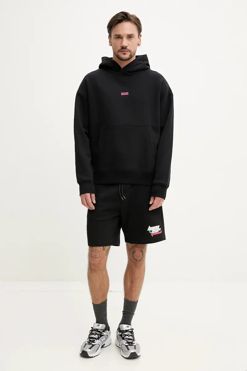 pantaloncini in cotone uomo colore nero 50536107 miniatura 2