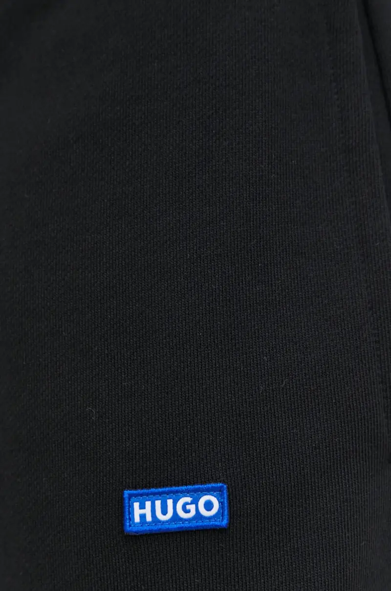 pantaloni da jogging in cotone colore nero miniatura 4