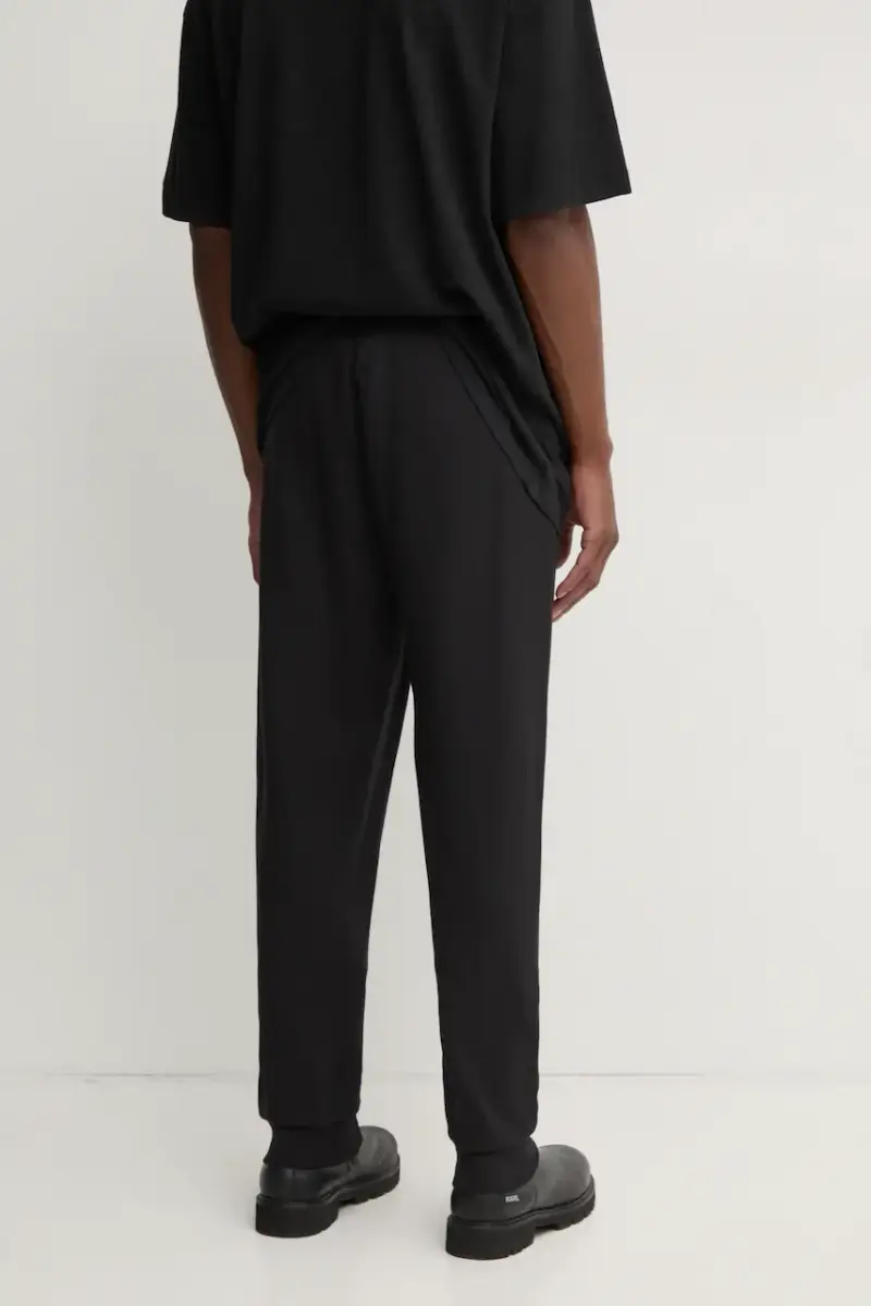 pantaloni della tuta di cotone colore nero 50522360 miniatura 3