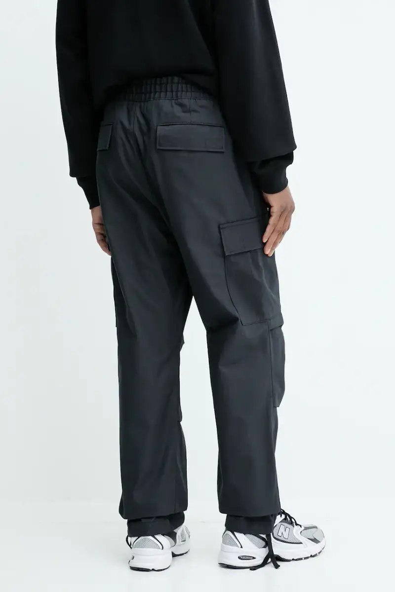 pantaloni in cotone uomo colore nero 50545643 miniatura 3