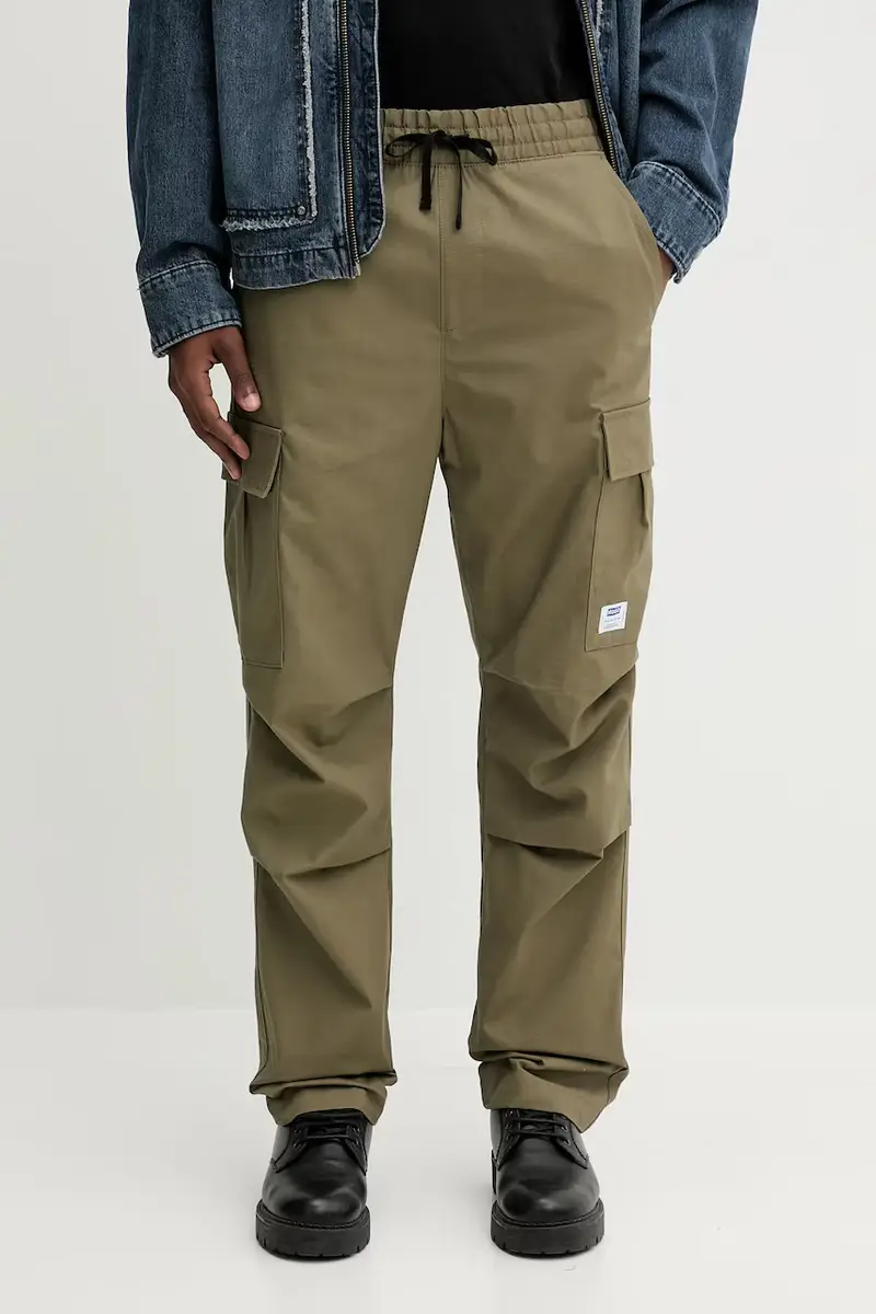 pantaloni in cotone uomo colore verde 50545643