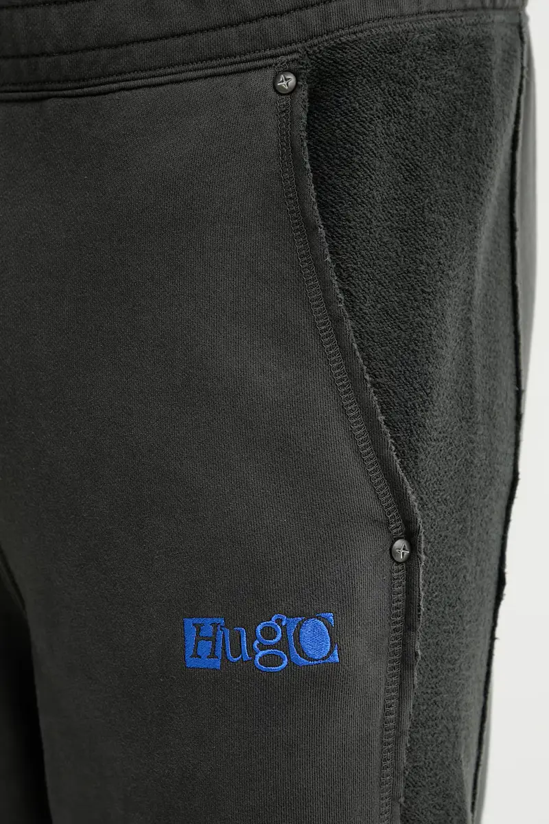 pantaloni tuta di cotone uomo colore grigio 50542841 miniatura 4