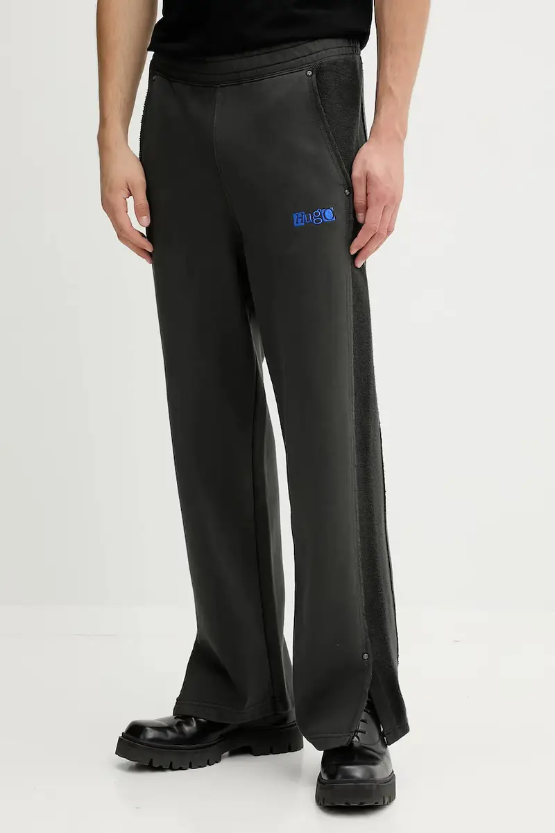 pantaloni tuta di cotone uomo colore grigio 50542841