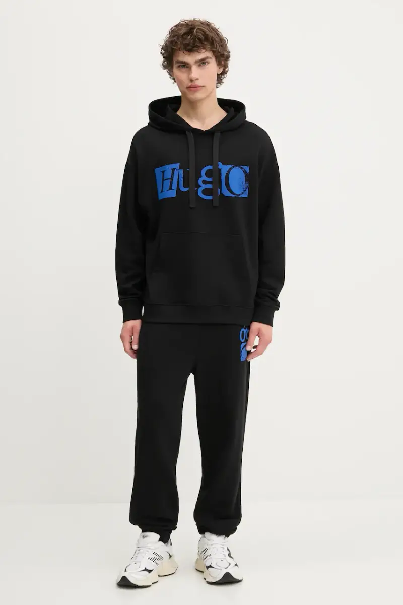 pantaloni tuta di cotone uomo colore nero 50542812 miniatura 2