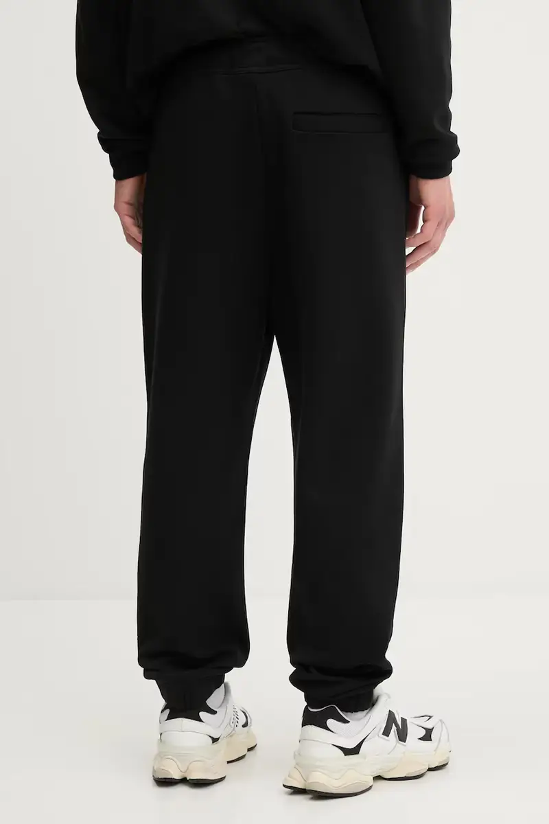 pantaloni tuta di cotone uomo colore nero 50542812 miniatura 3