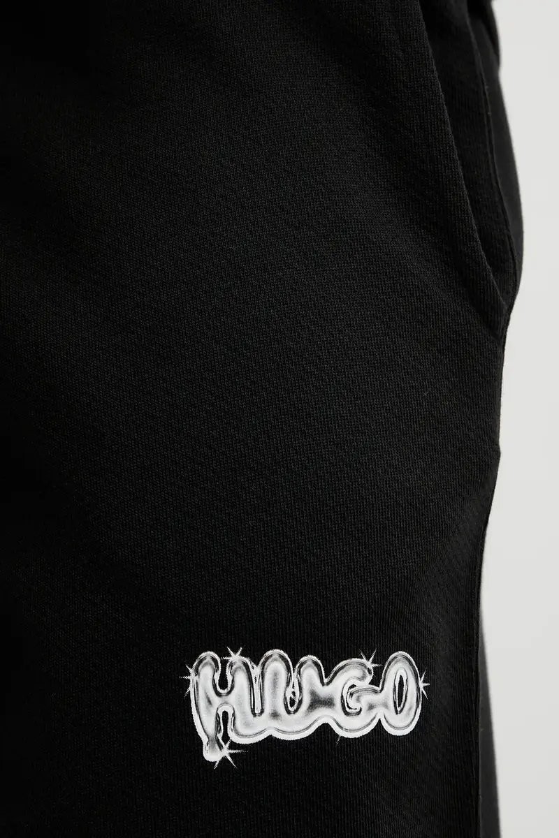 pantaloni tuta di cotone uomo colore nero 50549779 miniatura 4