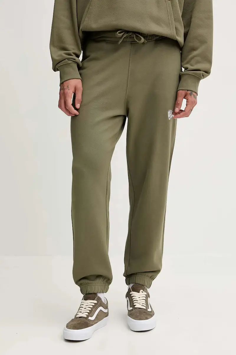 pantaloni tuta di cotone uomo colore verde 50549779