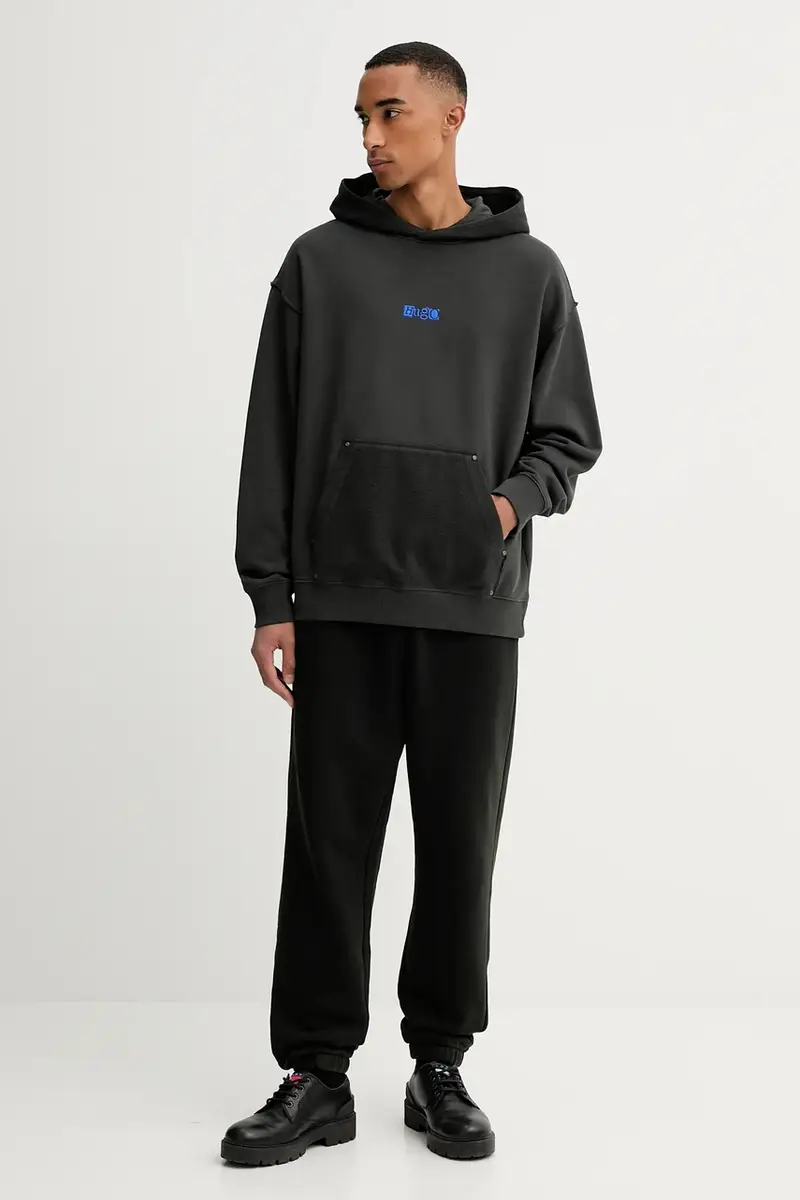 pantaloni tuta uomo colore nero 50546634 miniatura 2