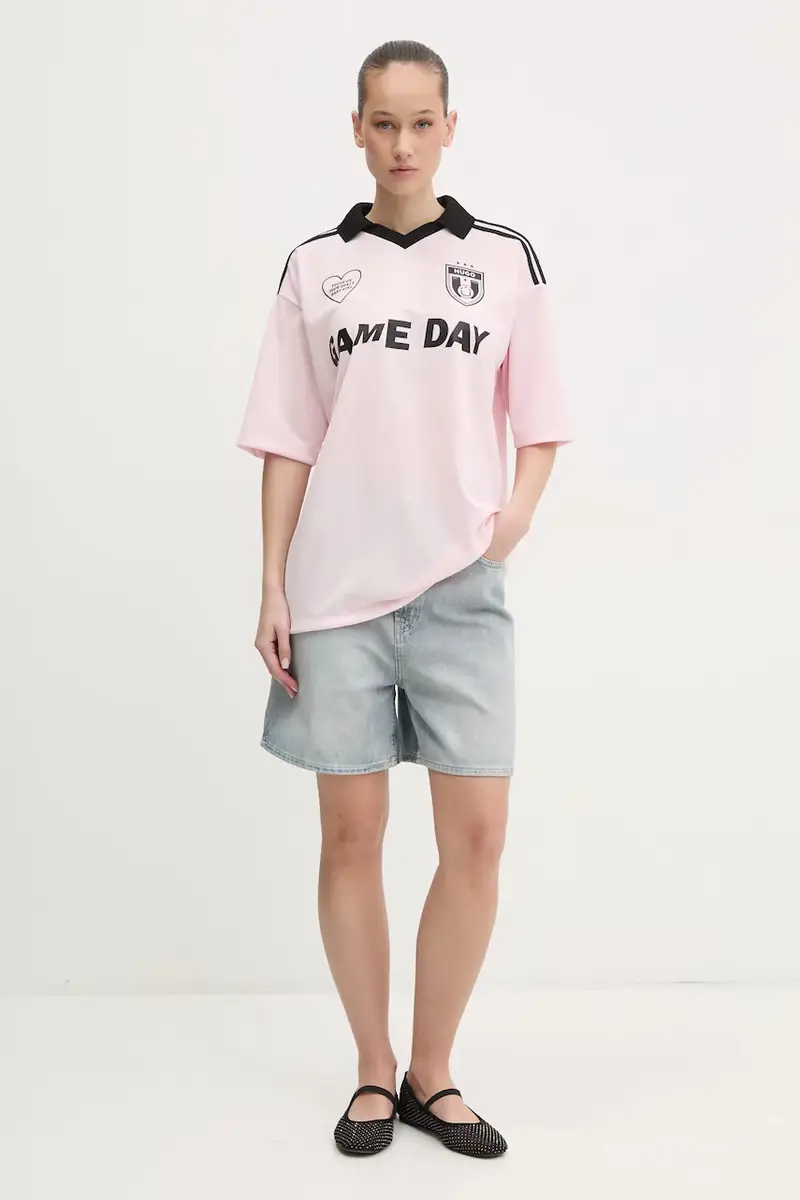 HUGO Blue Polo Donna Rosa 3157950 miniatura 2