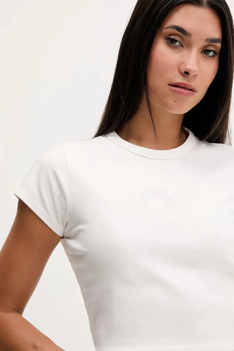 HUGO Blue T-shirt Donna Bianco 3124959 miniatura 4