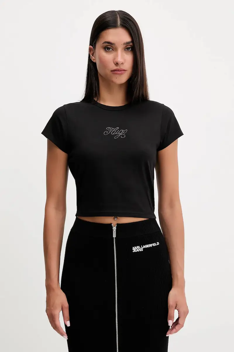 HUGO Blue T-shirt Donna Nero 3153089