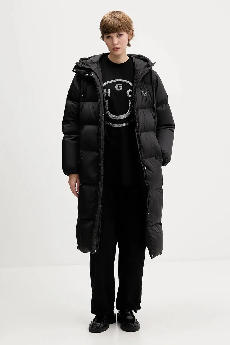 HUGO Blue T-shirt Donna Nero 3776678 miniatura 2