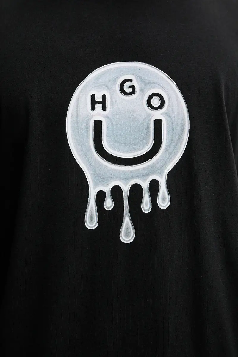 HUGO Blue T-shirt Uomo Nero 3647073 miniatura 5