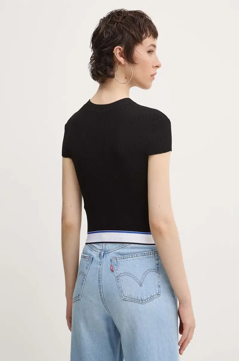 HUGO Blue T-shirt Nero 4157636 miniatura 3