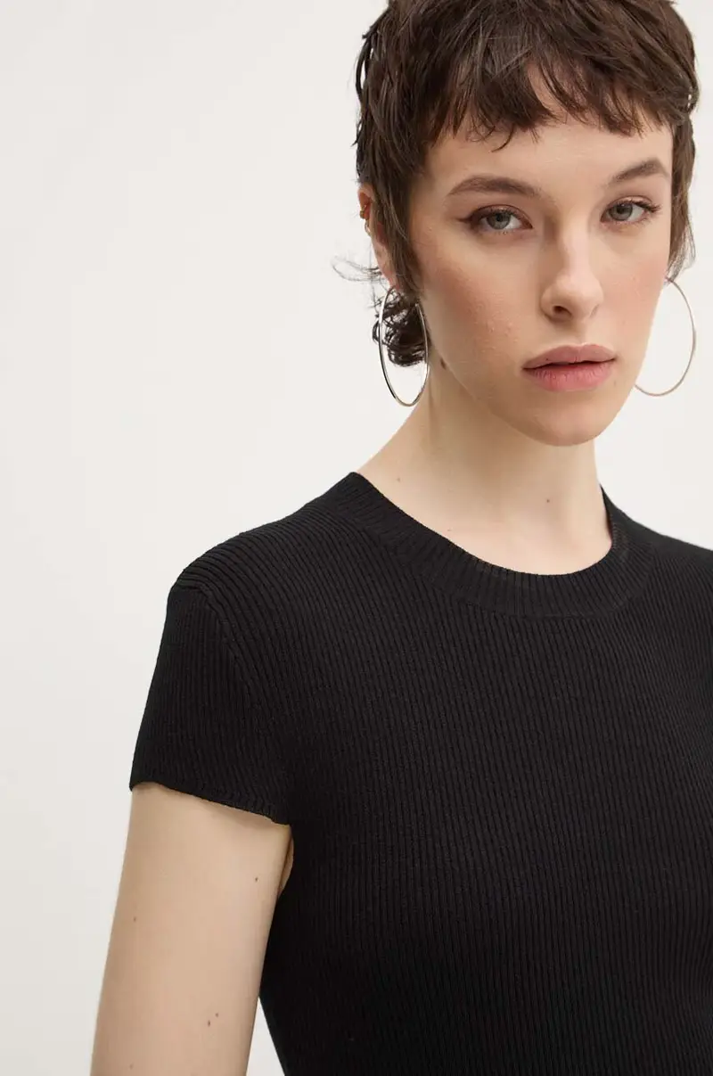 HUGO Blue T-shirt Nero 4157636 miniatura 4