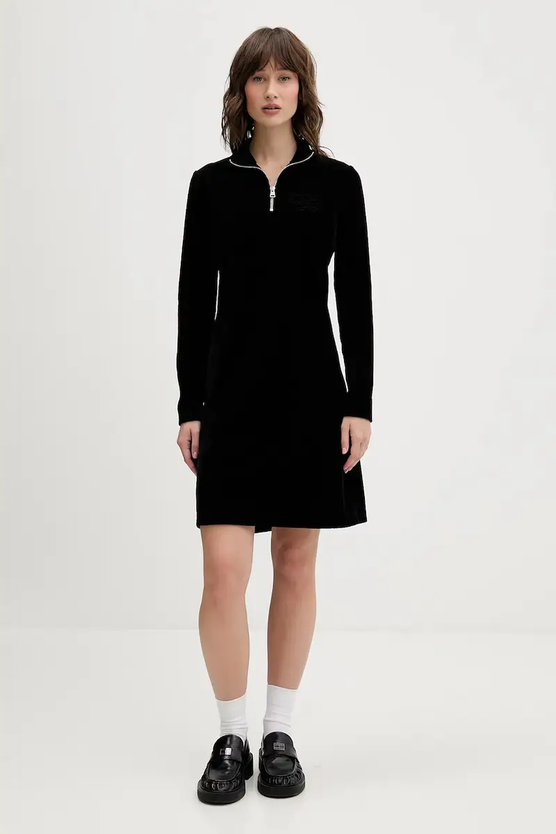 vestito in velluto colore nero 50549677 miniatura 2